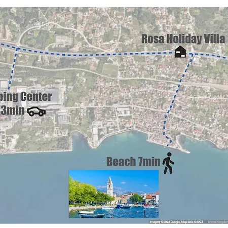 Rosa - Sea View & Private Parking * Kastela