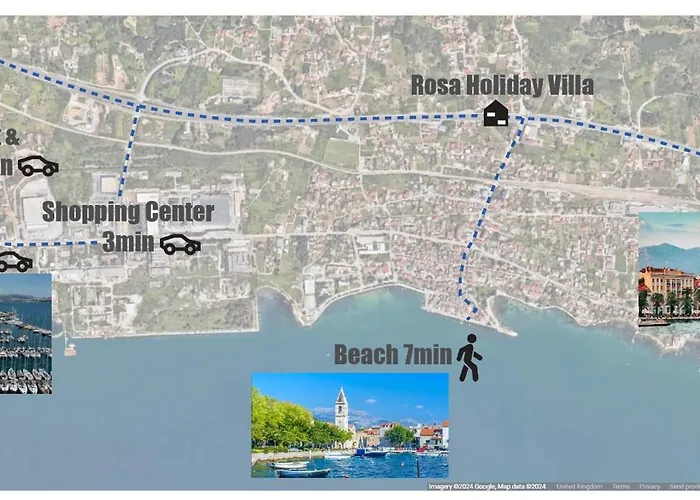 Rosa - Sea View & Private Parking * Kastela